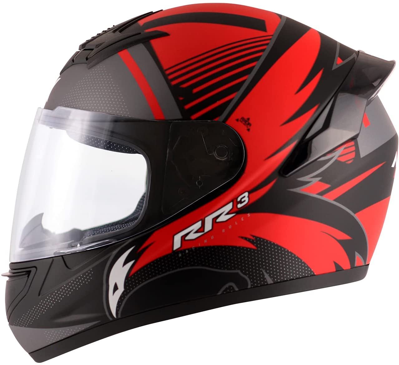 AXOR RAGE HELMET BLACK WITH RED - Auto Doc